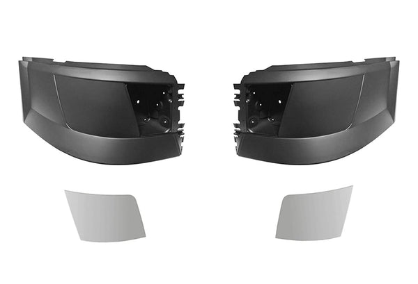 Bumper Plastic with Fog Hole and Chrome Trim Set 2004-2015 Volvo VNL