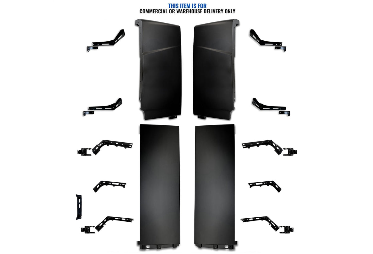 Cabin Fairing Upper and Lower Air Deflectors with Brackets Full Set 2025 2026 Volvo VNL 300 New