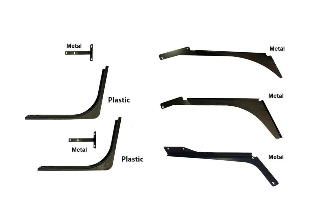 Lower and Upper Behind Cab Fairings With Extensions and Brackets Passenger 2004-2017 Volvo VNL