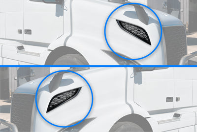 Air Hood Intake Vent Grilles Set 2018+ Volvo VNR