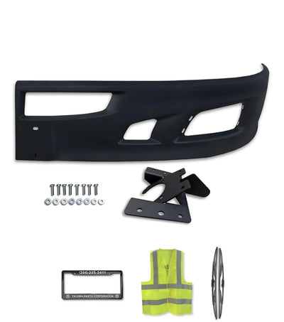 Bumper Extension Corner Black Plastic Driver Kenworth T660