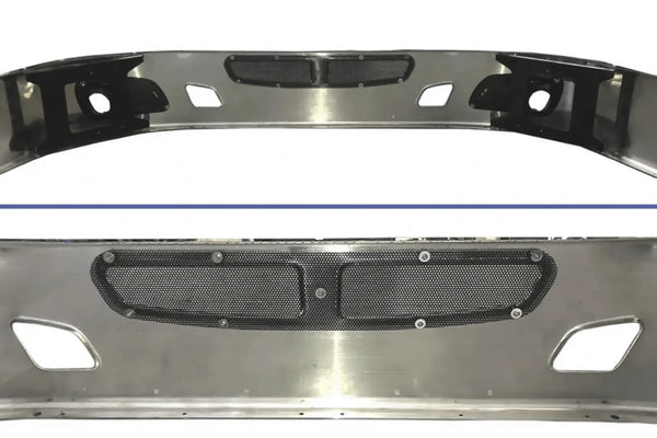 14" Bumper Chrome Steel and Metal Mounting Brackets Kenworth T660