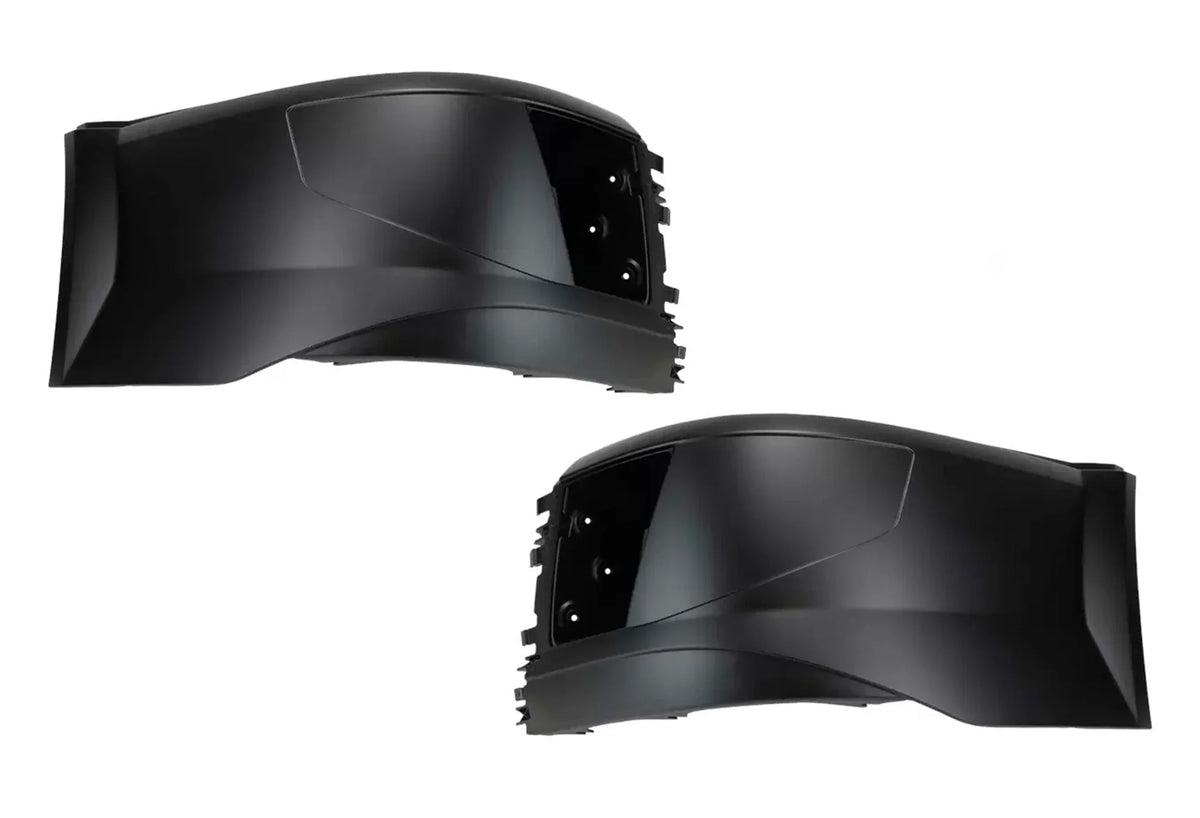 Bumper Corners With Fog Holes Plastic Set 2016-2017 Volvo VNL