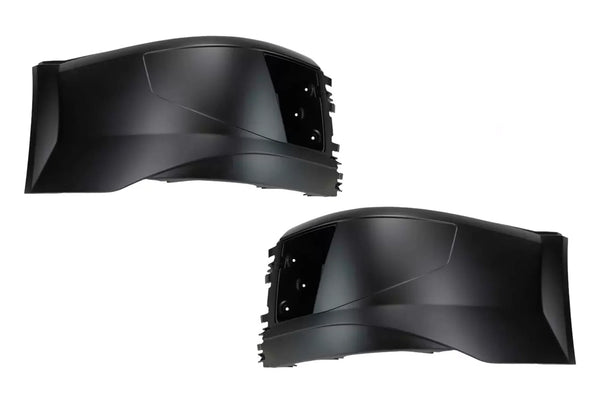 Bumper Corners With Fog Holes Plastic Set 2016-2017 Volvo VNL