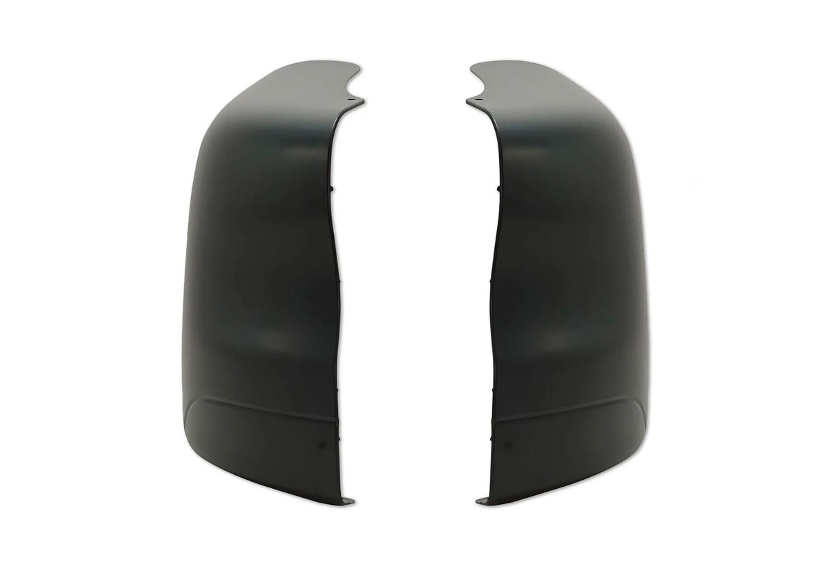 Extension Corners Bumper End Caps Black Set 2001-2017 Freightliner Columbia