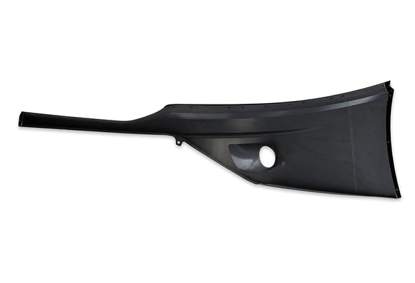 Bumper Cover Black Plastic With Fog Hole Passenger 2022+ Kenworth T680