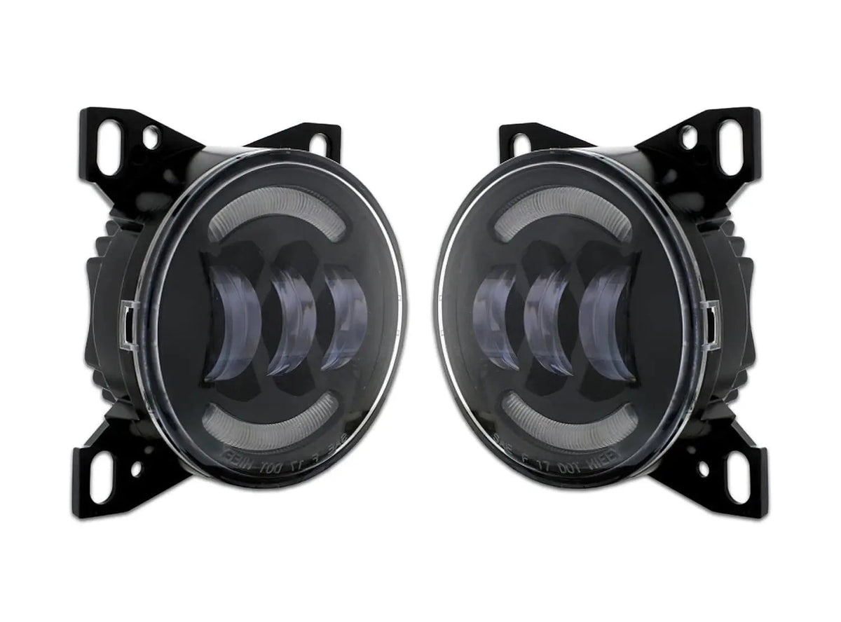 Black LED Fog Lights Lamp Pair Peterbilt 579 578 - 
