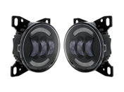 Black LED Fog Lights Lamp Pair Peterbilt 579 578 - 