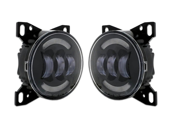 Black LED Fog Lights Lamp Pair Peterbilt 579 578 - 
