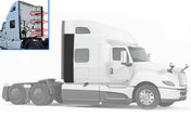 Lower Wind Fairing Cab Extender Plastic w/Brackets Set Passenger Side International LT625