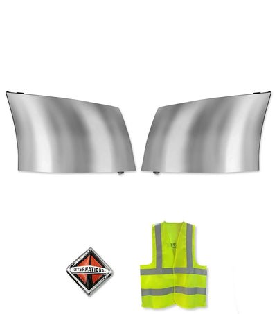 Bumper Corner Chrome Trims Set 2008-2015 International Prostar