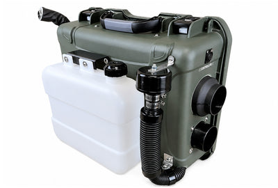 Calefactor de aire diésel portátil AUTOTERM Planar ARCTIC 4D-12 de 4 kW y 13 600 BTU, verde militar