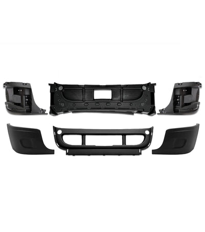 Bumper Set without Fog Light Holes 6 Pcs 2008-2017 Freightliner Cascadia 125 113