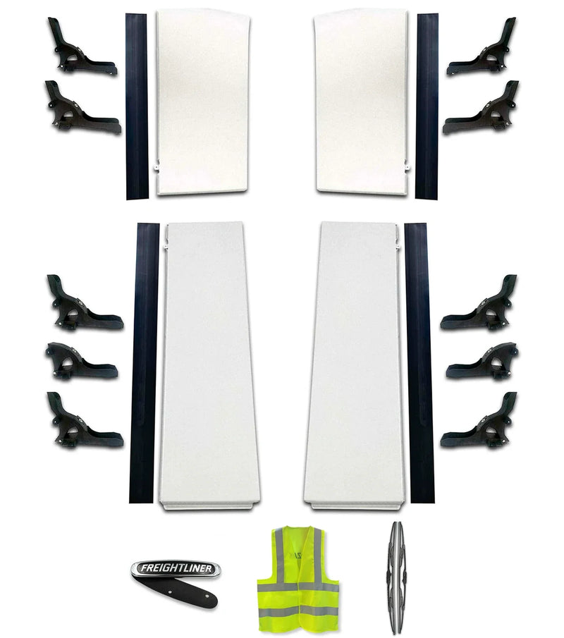Cabin Fairingswith Stripe and Brackets Set 18 Pcs 2008-2017 Freightliner Cascadia 125