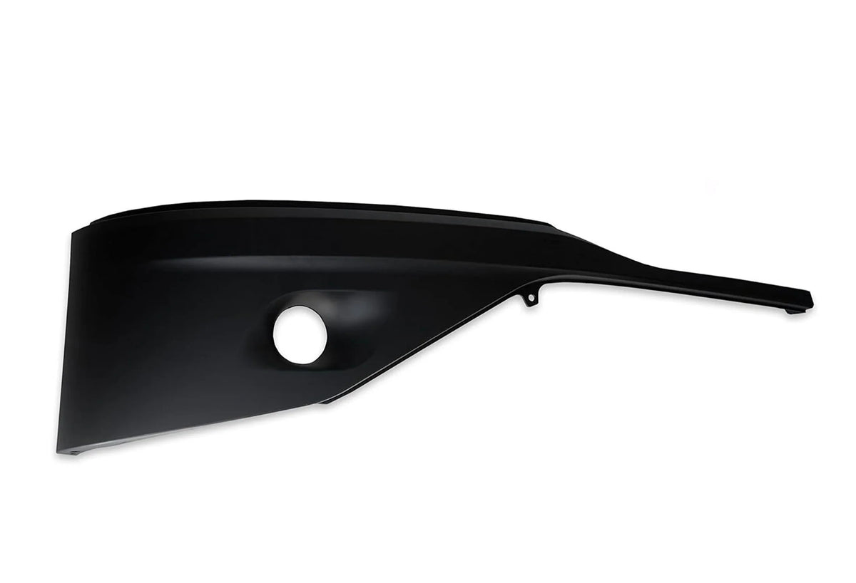 Bumper Cover Black Plastic With Fog Hole Passenger 2022+ Kenworth T680