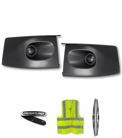 Corners Bumper Black Plastic Set Freightliner M2 Business Class 106 112
