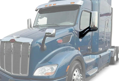 Door Mirrors with Arms Chrome Set 2013-2021 Peterbilt 579