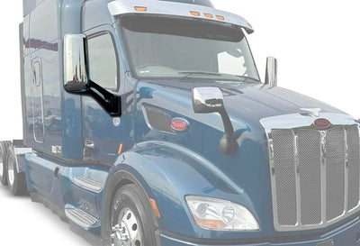 Door Mirror with Arm Chrome Passenger 2013-2021 Peterbilt 579