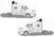 Top Wind Fairings Cab Extendes Set International LT LT625