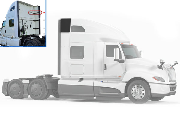 Top Wind Fairing Cab Extender w/Bracket Passenger International LT625