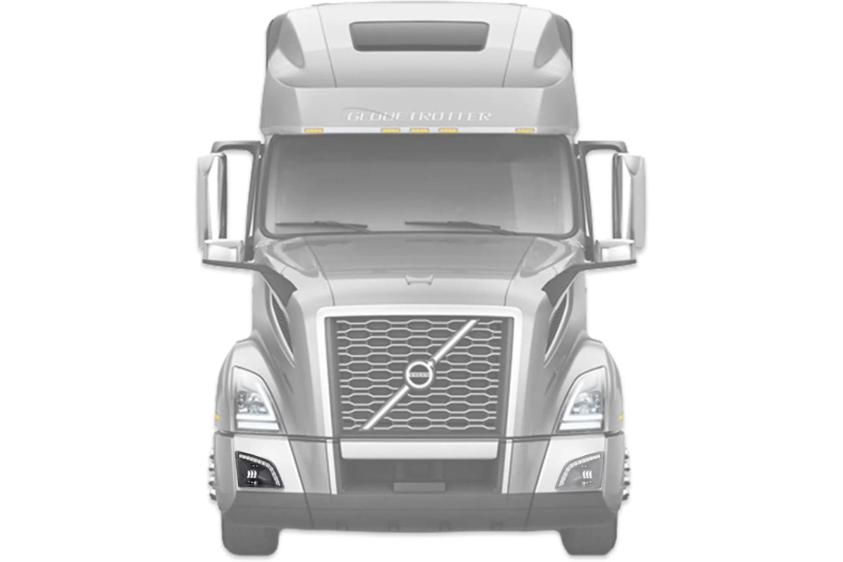 18 LED Black Projector Fog Light W/ 12 Light Bar Right Volvo VNL 2018+ - 