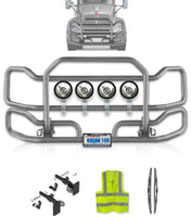 Front Grey Grille Guard Large Kenworth T440