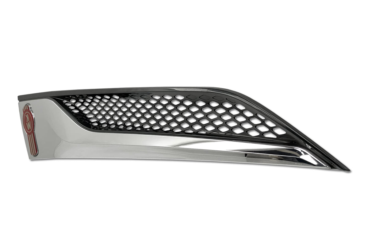 Side Hood Grille Vent Trim Chrome Passenger 2022+ Kenworth T680 Next Gen