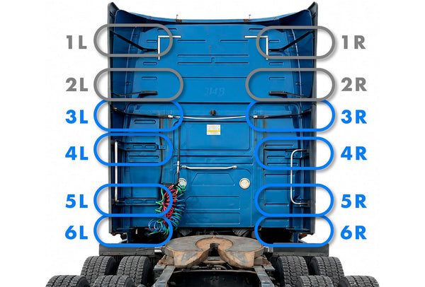 Lower Wind Cab Cabin Fairings w/Brackets Set 2018-2024 Volvo VNL