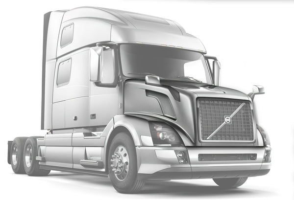 Hood Shell Fiberglass 2004-2017 Volvo VNL