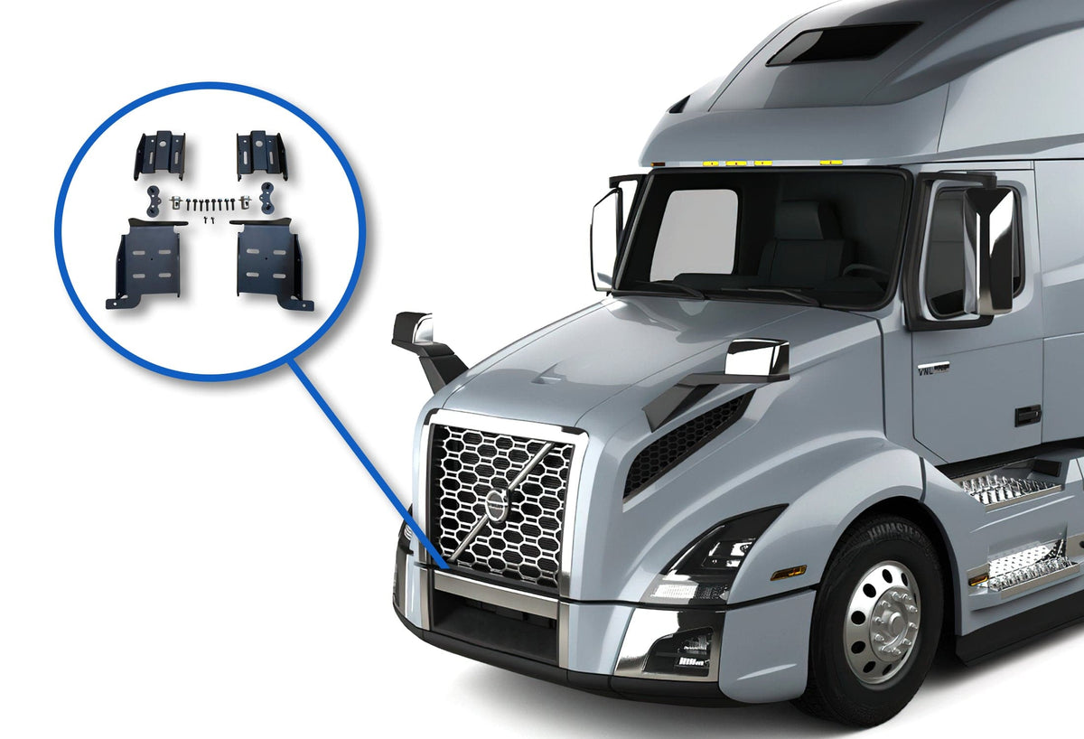 Mounting Brackets Set Plastic Bumper Volvo VNL 2018+ - 