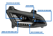 Headlights LED Black Set 2022+ Peterbilt new 579