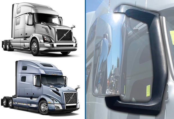 Arms Covers Plastic fit Door Mirror Set 2004+ Volvo VNL VNM VNX
