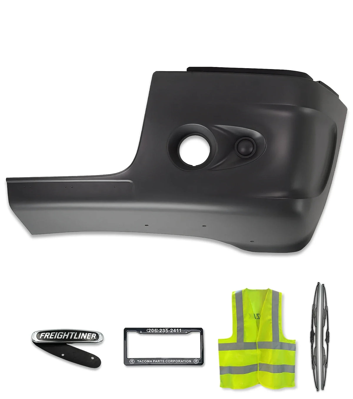 Bumper Corner With One Hole Plastic Driver 2005-2011 Freightliner Century 112 120