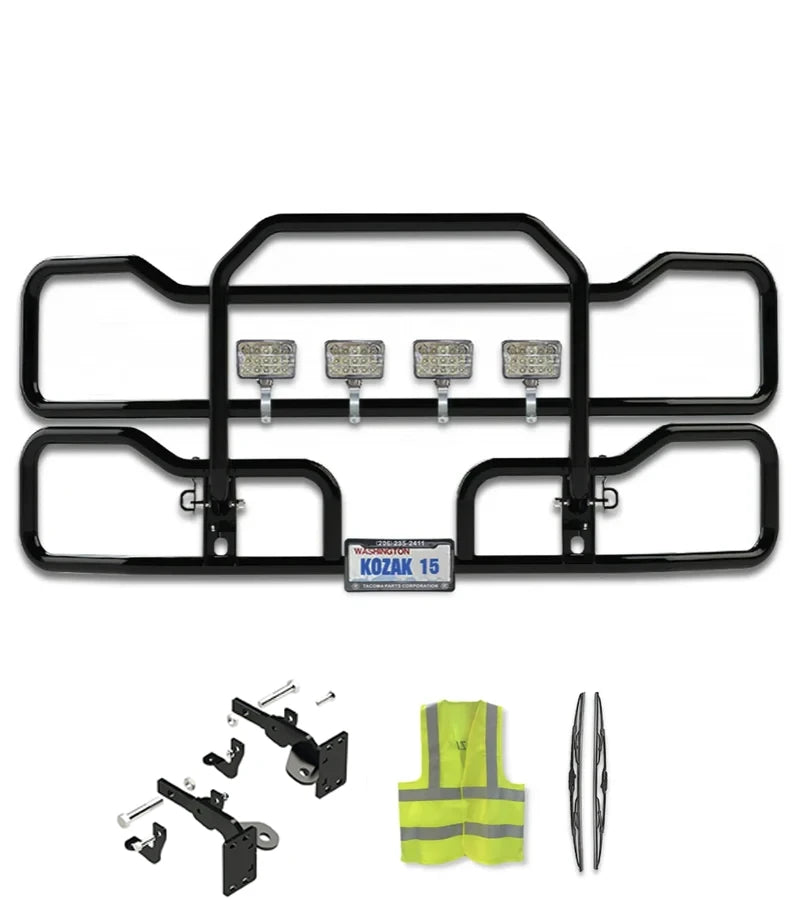 Front Grille Guard Black 2011-2021 Kenworth T680