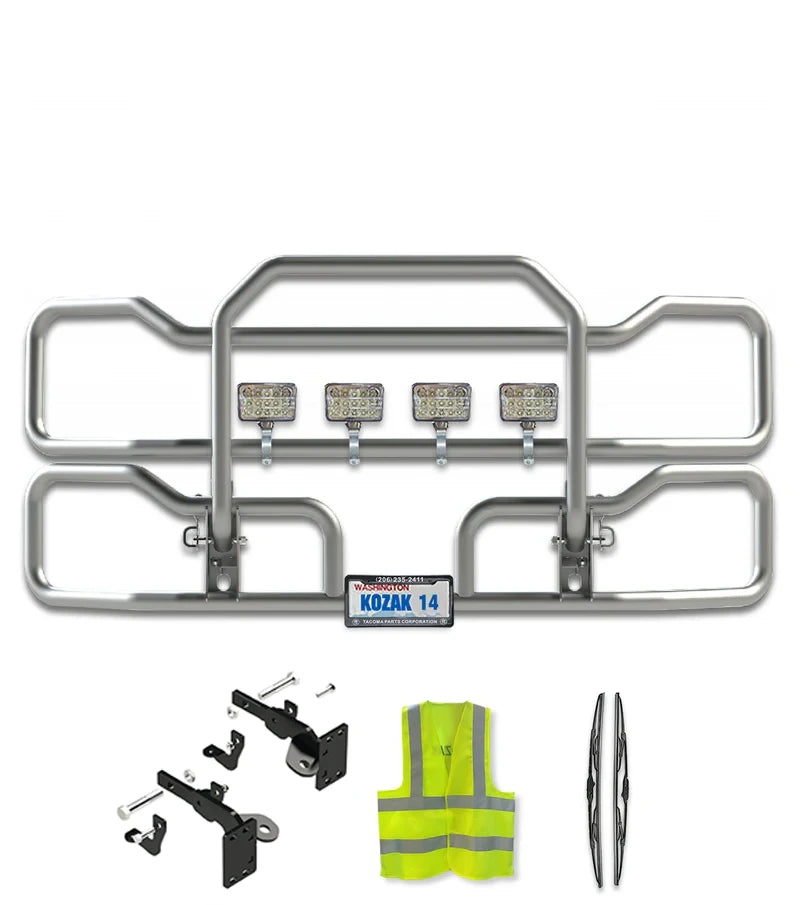 Front Grille Guard Chrome 2013-2021 Peterbilt 579