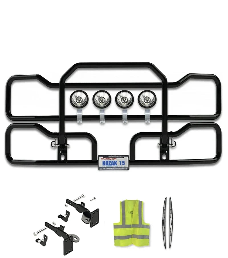 Front Grille Guard Black 2011-2021 Kenworth T680