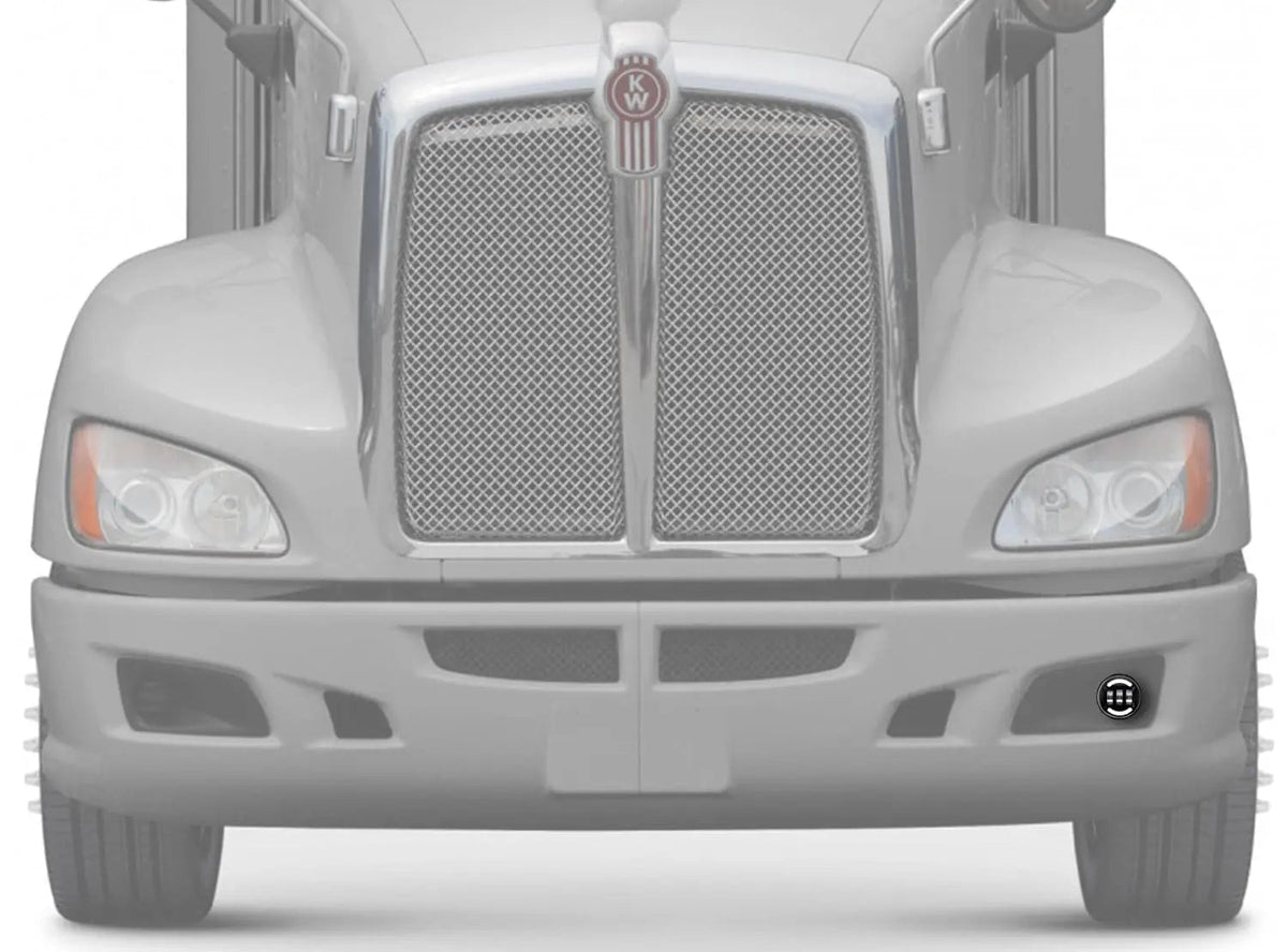 Black LED Fog Light Lamp Left Side Kenworth T660 - 