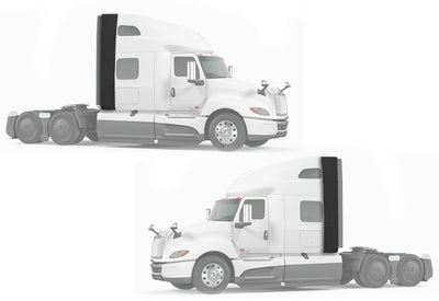Top and Lower Wind Fairings Cab Extenders Set International LT LT625