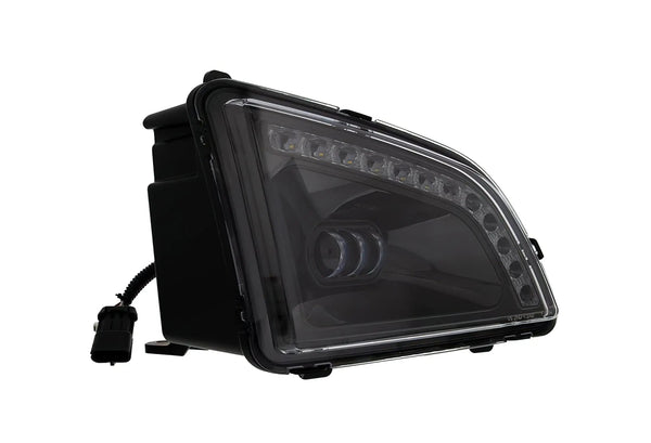 18 LED Black Projector Fog Light W/ 12 Light Bar Right Volvo VNL 2018+ - 