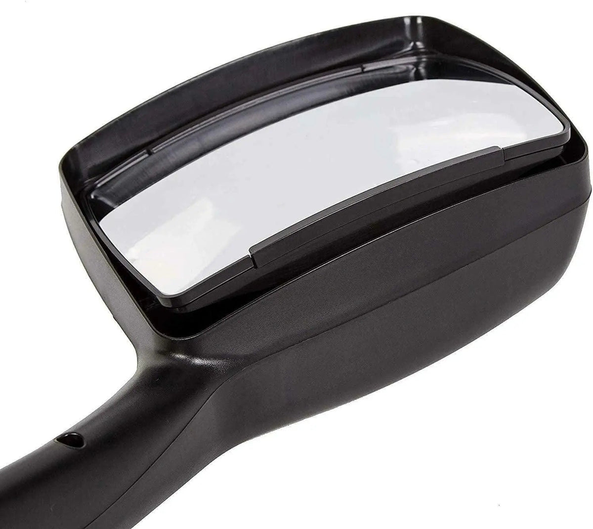 Kozak Chrome Finish Hood Mirror Left (Driver Side) and Right (Passenger Side) Pair Set for Peterbilt 579 Semi Trucks PLUS 2x22 inch Windshield Wipers, Logo and KOZAK Vest