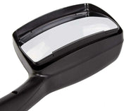 Kozak Chrome Finish Hood Mirror Left (Driver Side) and Right (Passenger Side) Pair Set for Peterbilt 579 Semi Trucks PLUS 2x22 inch Windshield Wipers, Logo and KOZAK Vest