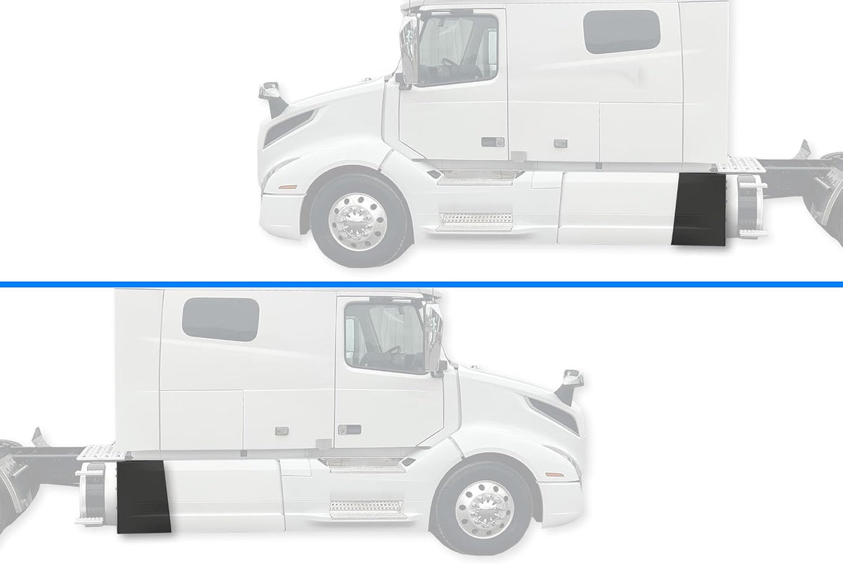 Rear Side Fairing Panels Set, 2018-2024 Volvo VNL