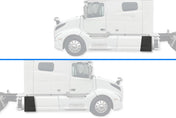 Rear Side Fairing Panels Set, 2018-2024 Volvo VNL