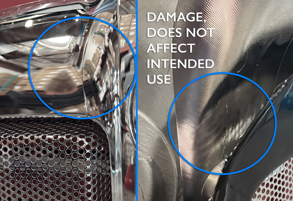 Grille Frame with Bug Screen Chrome MINOR COSMETIC DAMAGE Compatible with Kenworth T680 2013-2021