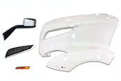 Hood Fender Fiberglass with Set accessories Driver 2018+ Volvo VNL