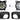 Kozak Black Plastic Bumper Extension Corners Pair With Brackets and Fog lights with bezels for Kenworth T660 - 
