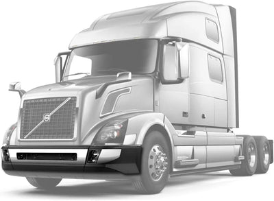 Plastic Bumper Set Foglight Hole Chrome Trim Volvo VNL 2016-2017 - 