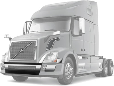 Bumper Center with Chrome Trim Set 2004-2015 Volvo VNL