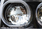 Headlights Full LED Performance Black Housing Set Kenworth T880