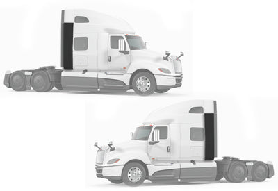 Lower Wind Fairings Cab Extenders Set International LT625